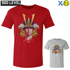 大谷翔平 Tシャツ MLB 500level Ohtani Shohei ホームラン 兜 エンジェルス Angels イラスト 半袖 大人 一般 ユニセックス 野球 アメリカ直輸入 ybc