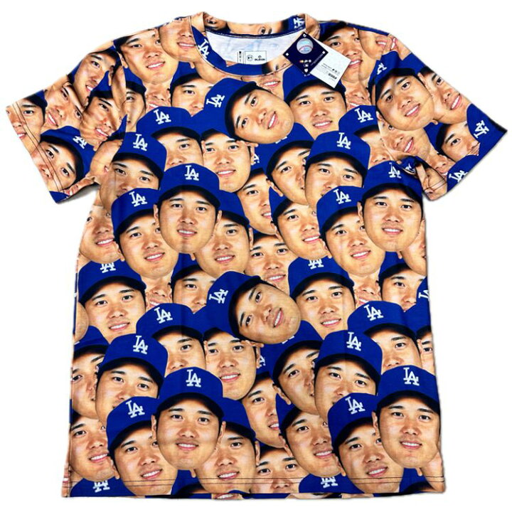 楽天市場】50/50 大谷翔平 Tシャツ ドジャース フェイスTシャツ 野球  
