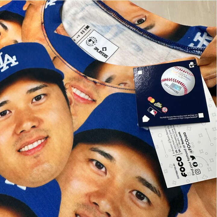 楽天市場】50/50 大谷翔平 Tシャツ ドジャース フェイスTシャツ 野球 