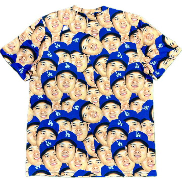 楽天市場】50/50 大谷翔平 Tシャツ ドジャース フェイスTシャツ 野球  