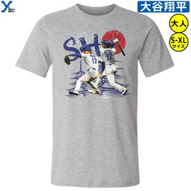 【ドジャース 大谷翔平 Tシャツ】 MLB ロサンゼルス ロサンジェルス ドジャース LA Los Angeles Dodgers Shohei Ohtani 500LEVEL コットン 半袖 丸首 大人 ybc