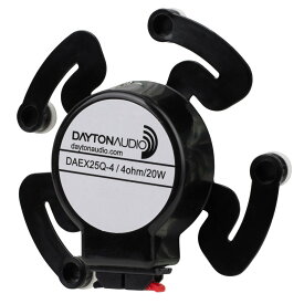 Dayton Audio DAEX25Q-4 25mm 4本脚付 エキサイター 20W 4Ω（振動スピーカー）