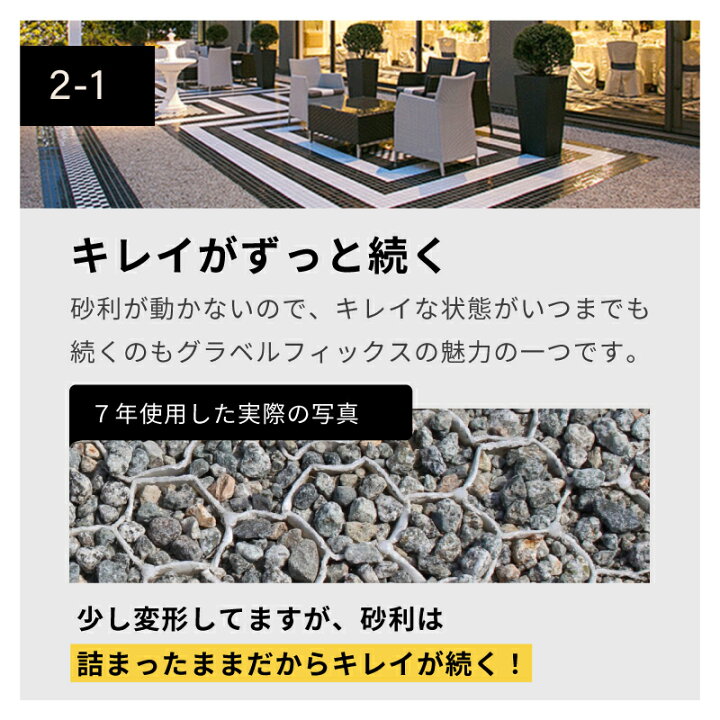 グラベルフィックス プロ エクステリア Gravelfix グレー Diy 送料無料 砂利舗装材 駐車場 10枚セット 新築 外構工事 玄関