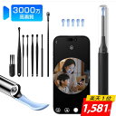 耳かき カメラ付き＜楽天1位！限定CPで1,581円・2年保証＞【2026年モデル・3000万画素】カメラ付き耳かき 6LEDライト …