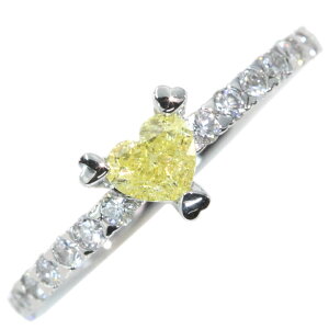 CG[_Ch 0.418Jbg FANCY INTENSE YELLOW SI2 _Ch 0.30Jbg PT950 v`i950 OEw n[gVFCv NCG[ 1_