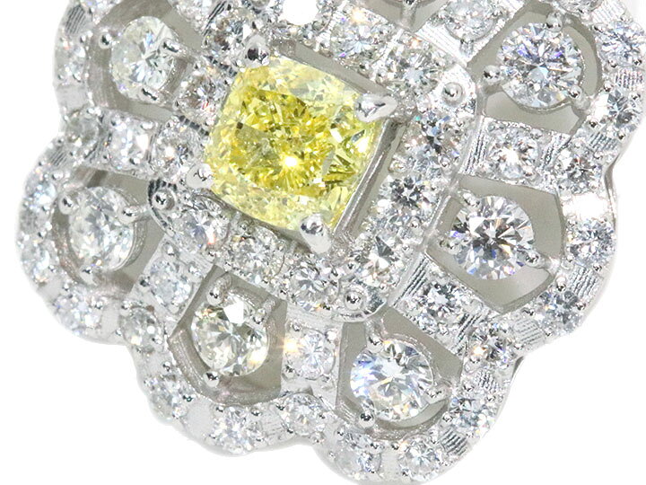 楽天市場】イエローダイヤモンド 0.505カラット FANCY VIVID YELLOW 