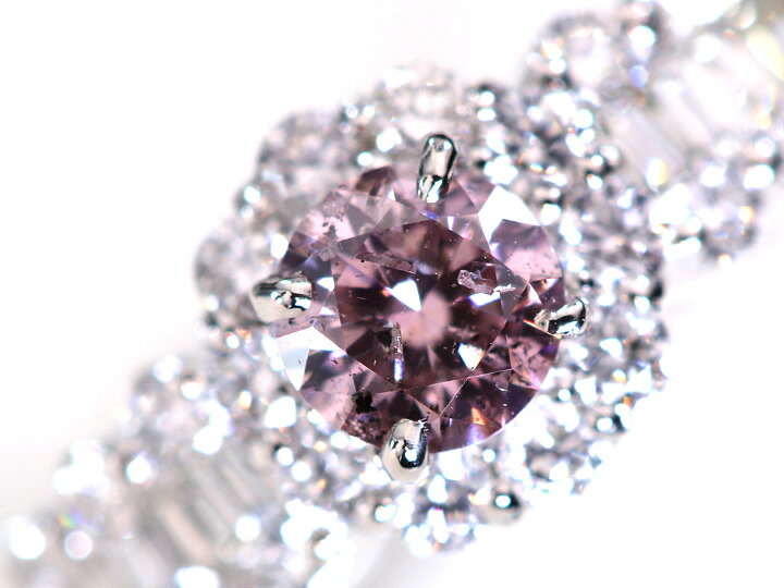 楽天市場】憧れの大粒ピンクダイヤモンド0.302ct FANCY PURPLISH PINK 