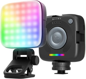 NEEWER RGB126 ENTRY LEVEL VERSION RGB�r�f�I���C�g �}�O�l�b�g�� �B�e�p 126��LED �t���J���[ �����\ 3000K-9000K CRI80+ ���^ �N���b�v�� �~�j�p�l�� 2000mAh�[�d�� 3�R�[���h�V���[/�O�r�p1/4�l�W�t�� ���B