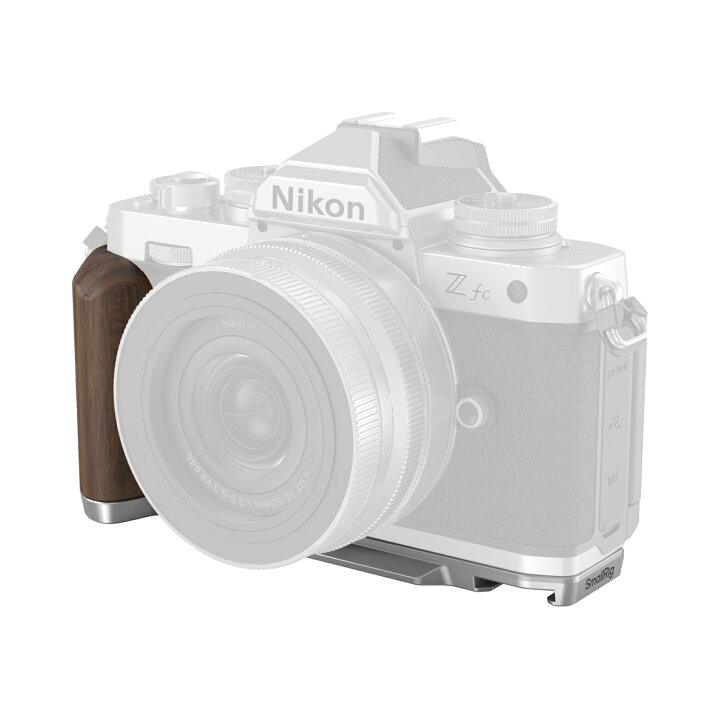 楽天市場】SmallRig Nikon Z fc用 木製L字型グリップ シルバー SR4803 