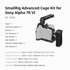 SmallRig Sony Alpha 7R VI�p �uHawkLock�v�N�C�b�N�����[�X�P�[�W SR6702/SR6703/SR6704