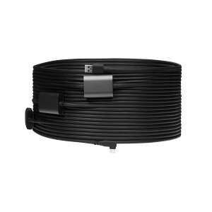 OBSBOT�E�F�u�J�����p USB-A ���� USB-C 3.0 �P�[�u�� 20m �u���b�N