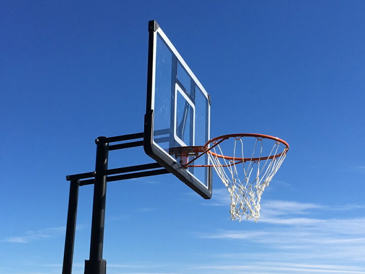 楽天市場 ハンドルを回すだけの簡単高さ調節 Bg 305dx バスケットゴール 屋外 家庭用 バスケットボール ゴール バックボード リング Yell エール