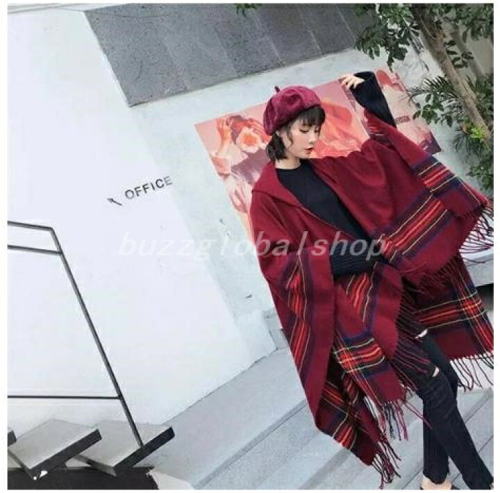 楽天市場】ストール フード付き レディース ユニセックス 大判  