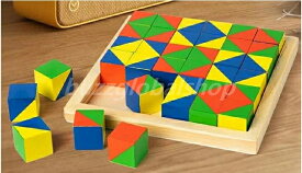 ニキーチン 積み木 36個入り 知育玩具 木製玩具 木のおもちゃ パズル 積木 ブロック 木製パズル 木のパズル 模様づくり おもちゃ 知育 遊び 学べる 3歳 4歳 5歳 6歳 子供 キッズ 誕生日 プレゼント 木製 教育玩具 ブラザー