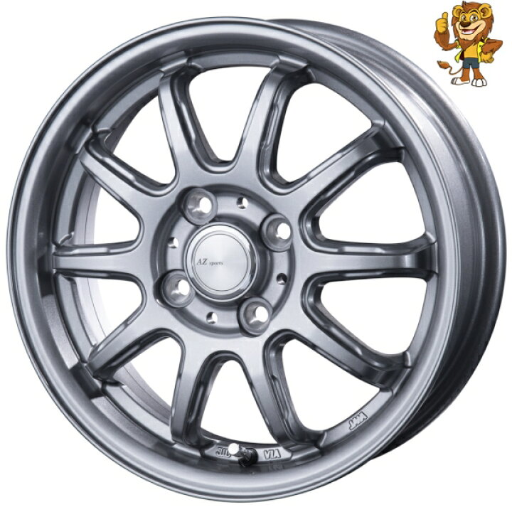 楽天市場】ホイール4本セット BEST AZ sports RC-10 (SI) 15  