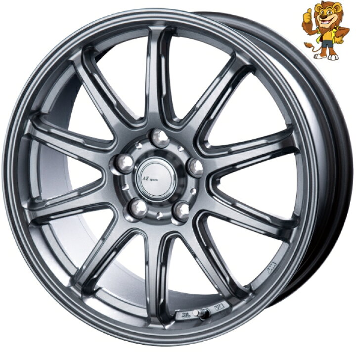 楽天市場】ホイール4本セット BEST AZ sports RC-10 (DS) 17インチ 7.0 