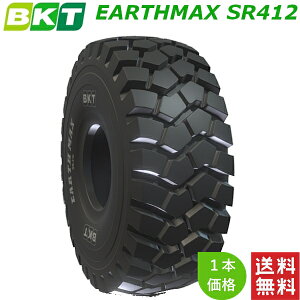 750/65R25 E4/L4 (30/65R25) BKT �d�@�p ���W�A�� �^�C�� EARTHMAX SR412 (�`���[�u���X�^�C�v) 1�{ �y�@�l���Ĕ�������z�y�݌ɏ󋵗v�₢���킹�z