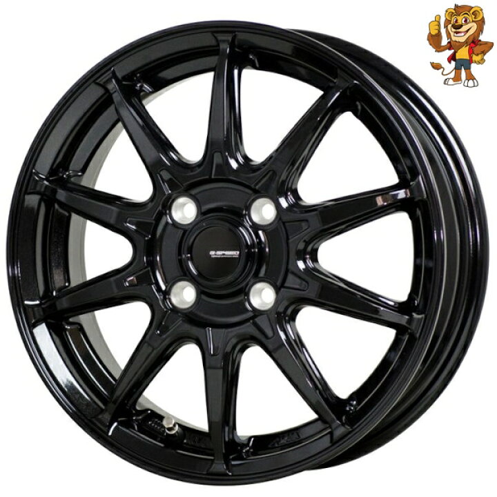 楽天市場】ホイール4本セット HOT STUFF G.speed G05 (MBK) 14インチ 