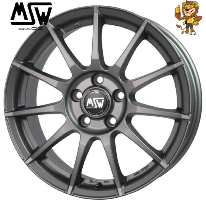 楽天市場】ホイールのみ1本 OZ MSW 85-II (MGM) 17インチ 7.0J PCD 