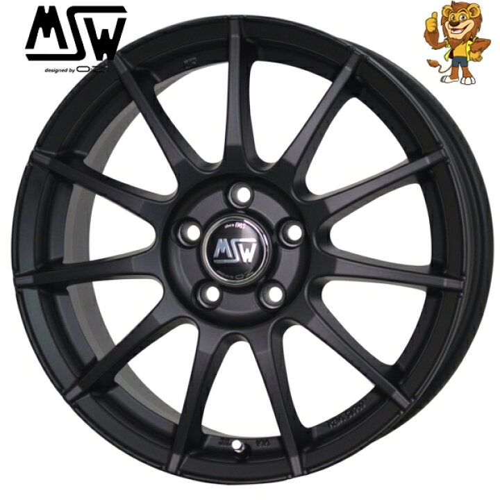 楽天市場】ホイール4本セット OZ MSW 85-II (MBK) 15インチ 6.0J PCD 