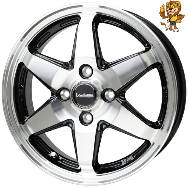 楽天市場】ホイール4本セット HOT STUFF Valette ANKRAY 14インチ 5.0J 