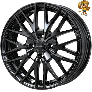 �z�C�[��4�{�Z�b�g HOT STUFF WAREN W07 (MBK) 15�C���` 5.5J PCD�F100/4H �C���Z�b�g�F43 ���@�[����