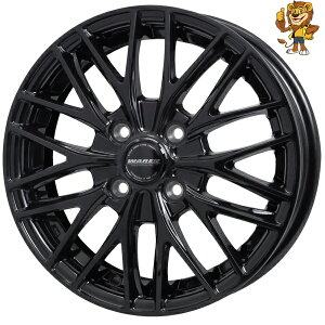 �z�C�[��4�{�Z�b�g HOT STUFF WAREN W07 (MBK) 14�C���` 4.5J PCD�F100/4H �C���Z�b�g�F50 ���@�[����