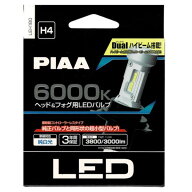在庫あり PIAA ヘッド＆フォグ用 LEDバルブ H4 6000K 純白光 コントローラーレスタイプ LEH180 バルブ2個…