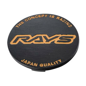 RAYS レイズ gramLIGHTS 標準設定センターキャップ No.106 GENERAL CAP V4 (BK-Hairline/OR) 4個 61023812500OR