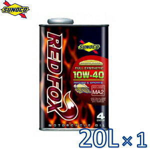 sunoco I[goCpGWIC REDFOX RACING 10W-40 20L×1 bhtHbNX [VO XmR