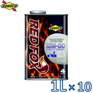 sunoco I[goCpGWIC REDFOX STREET 15W-50 1L×10 bhtHbNX Xg[g XmR