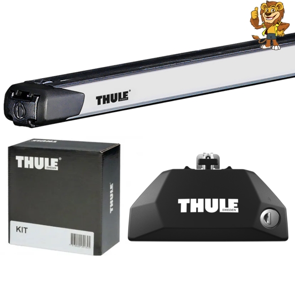 THULE BMW 3シリーズ ツーリング 10〜  ベースキャリアセット (スライドバー) フット7106 バー891 キット6043