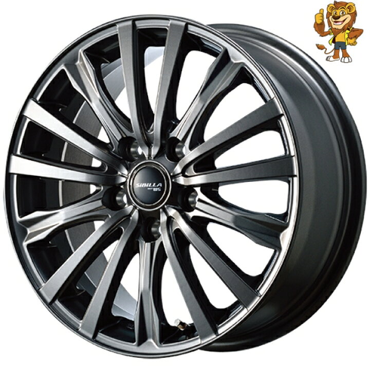 楽天市場】ホイール4本セット TOPY SIBILLA NEXT W5 15インチ 6.5J PCD  