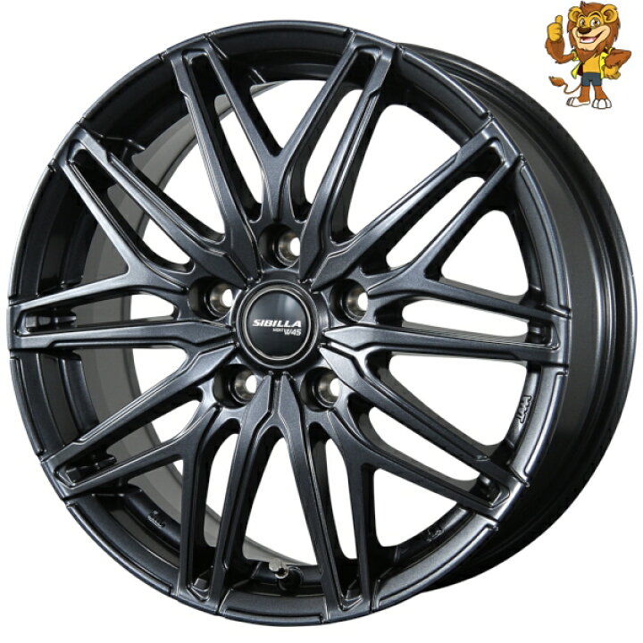 楽天市場】ホイール1本 TOPY SIBILLA NEXT W45 (DGM) 15インチ 6.0J 