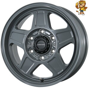 ホイール1本 TOPY LANDFOOT GWD (GRAY) 16インチ 5.5J PCD:139.7/5H インセット:20 ランドフット ジーダブリュディー