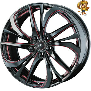 zC[4{Zbg Weds LEONIS TE (BK/SC(RED)) 17C` 6.5J PCD:114.3/5H CZbg:53 IjX TE