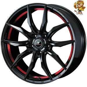 zC[4{Zbg Weds NOVARIS ROHGUE VF (BK/RED) 17C` 7.0J PCD:114.3/5H CZbg:53 m@X [O VF