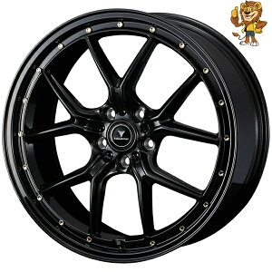 zC[4{Zbg Weds NOVARIS ASSETE S1 (BLK/G) 20C` 8.5J PCD:114.3/5H CZbg:35 m@X AZbg S1