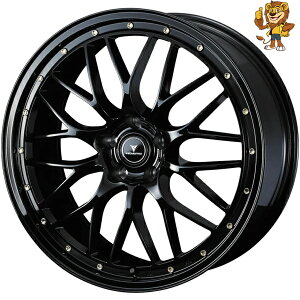 zC[4{Zbg Weds NOVARIS ASSETE M1 (BLK/G) 18C` 7.5J PCD:114.3/5H CZbg:45 m@X AZbg M1