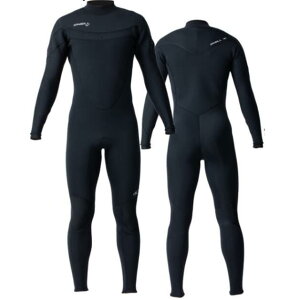オニール(O'NEILL)メンズスーパーフリークフルスーツウェットスーツ長袖長丈バックノンジップレスフロントロングチェストジップ3*2mm SUPERFREAK for SURF FULLSUITSジャージ/ブラックブラックWSS-406A3