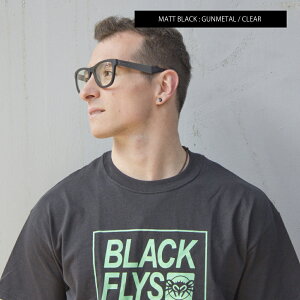 ブラックフライズ(BLACK FLYS)メンズフライパトリックMENS FLY PATRICK/MattBlackGunmetal-Clearマットブラックガンメタル-クリアー サーフィンのサングラスアイウェアのレイバンオークリー度付きウェ