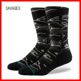 スタンス(STANCE)メンズサバージソックス靴下SAVAGES SOX/L(25.5-29.0cm)　正規品販売代理店デッキパッチの貼り方剥がし方おすすめフリークス フロント 剥がし方 オクトパス おしゃれ 貼り方 クリエーチャー FCS 激安　フィッシュボード フ絡みにくいパワーコード つけ方 長