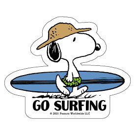 (タイムセール)ピーナッツ (PEANUTS) サーフステッカー SURF STICKER (SNP-21018)　スヌーピー サーフボード ミュージアム グッズ イラスト 画像 アフタヌーンティー 当たり 六本木サイズ おすすめ 紐 ドルフィン 厚さ 冬レディース メンズ 保温 日焼け パタゴニア ビラボン