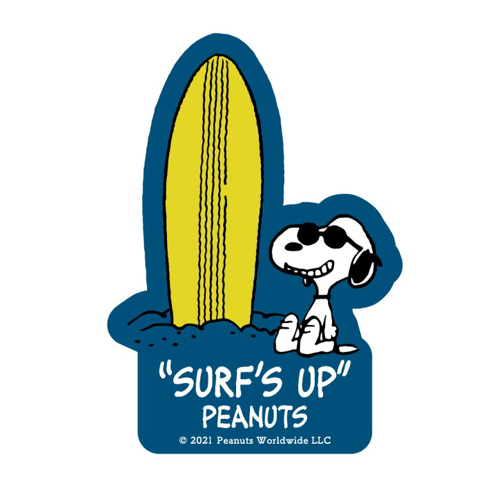 楽天市場 ピーナッツ Peanuts サーフステッカー Surf Sticker Snp スヌーピー サーフボード ミュージアム グッズ イラスト 画像 アフタヌーンティー 当たり 六本木 イエローマーケットサーフィン