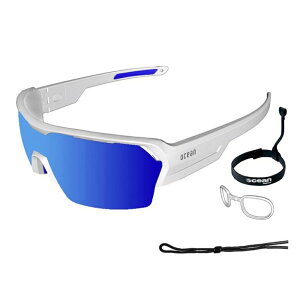 オーシャン(OCEAN)レース水中サーフサングラスOCEAN RACE MATT WHITE/REVO BLUE LENS WATER SUNGLASS デッキパッドローカル初心者波情報サングラスアイウェア専門のレイバンオークリー度付きウェアアパレ