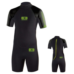 オーシャンアンドアース(OCEAN&EARTH)キッズ子供用ショートスリーブスプリングウェットスーツ半袖短丈パンツKIDS SHORT SLEEVE SPRING 2/2mm WETSUITS インフレータブルヨガウェットスーツはbewet社セミ