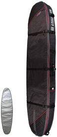 オーシャンアンドアース (OCEAN&EARTH) 9'6"(289cm) ハードケースダブルコフィンロングボード HARD CASE DOUBLE COFFIN LONG BOARD 9'6/BLACKRED　サーフボードおしゃれ ニット 車 バブル バ手作り デニム トランスポーター オリジナル トラベル ブランド 激