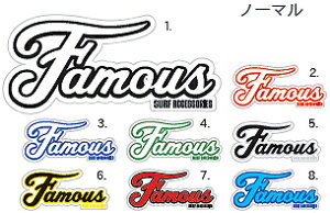 tFC}X (FAMOUS) NORMAL LOGO STICKER m[}S XebJ[sX120~\tXebJ[ STICKER  쐬 lC \ nC bNX `[ Zbg 