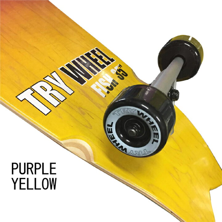 楽天市場】トライウィール(TRY WHEEL) スケートボードフィッシュ35 