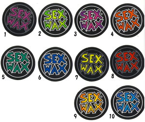 セックスワックス (SEX WAX) ニューサークルステッカー New Circle Stickers 直径5cm サーフィンワックス　スヌーピー サーフボード ミュージアム グッズ イラスト 画像 アフタヌーンティー 当たり 